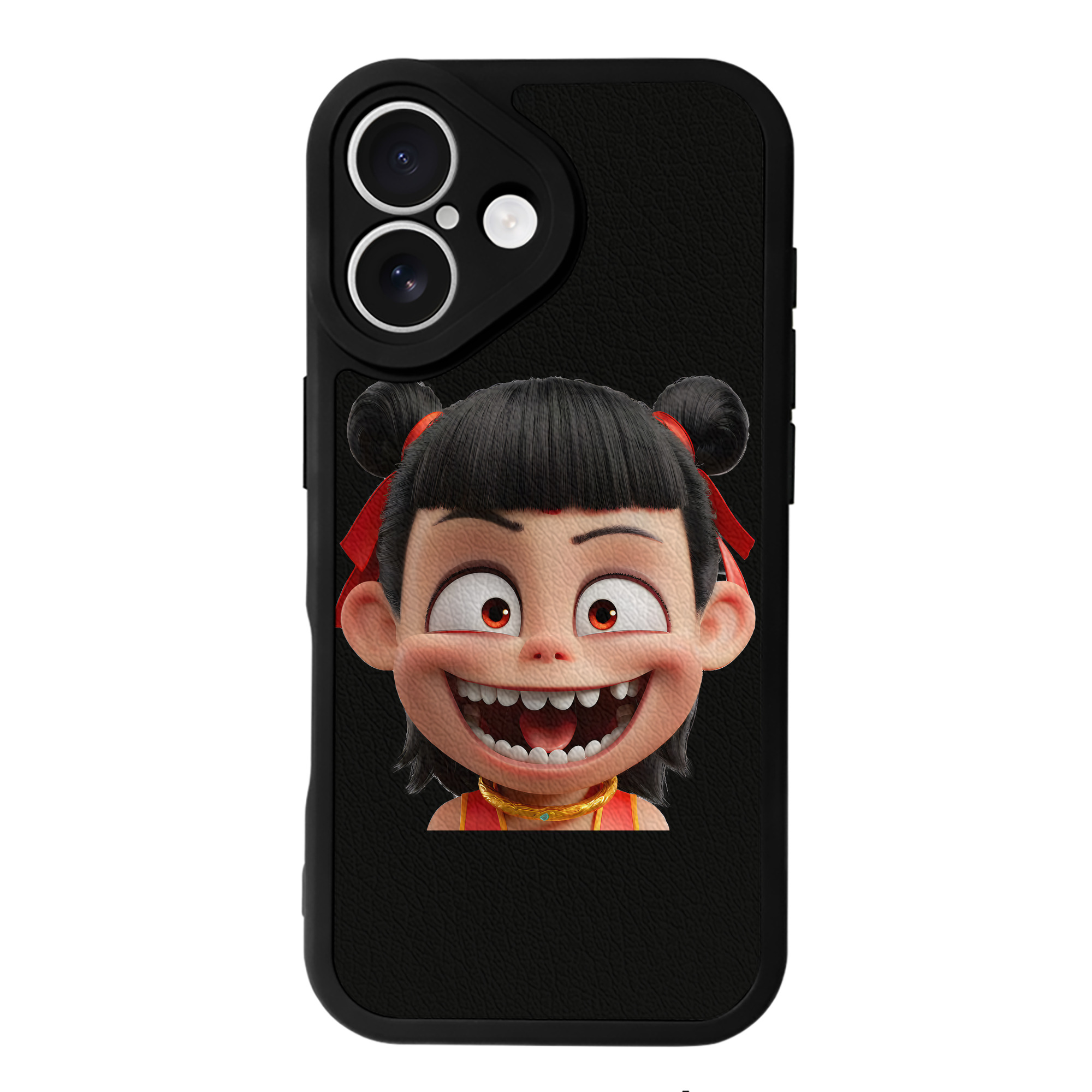 （画像用） Ne Zha 2 ナタ 魔童の大暴れ 【iPhone 16シリーズ対応】シリコンスマホケース（レザー調） 材質：シリコン